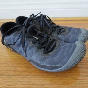 Black Gray Merrell Vapor Glove 3 Trail Running Shoes